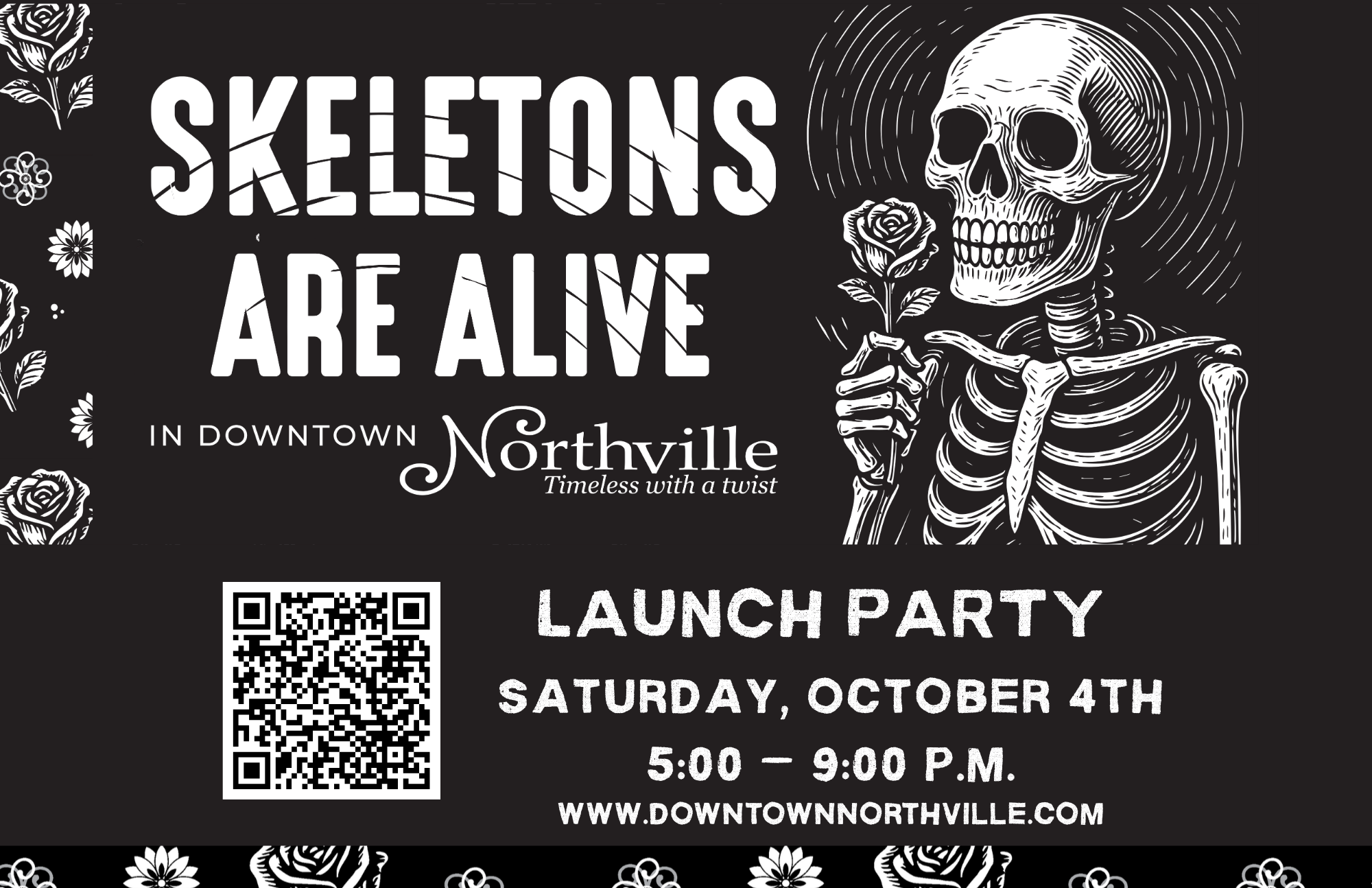 Skeletons Are Alive event, Northville launch party.